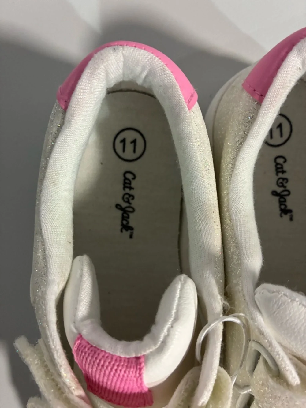 Cat & Jack Girls Glitter Sneakers with Stars - Picture 6 of 6